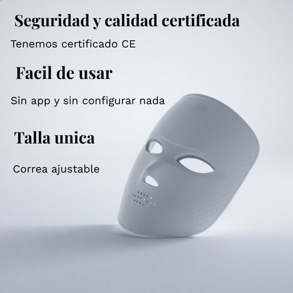 Mascarilla facial LED