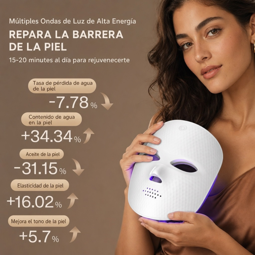 Mascarilla facial LED